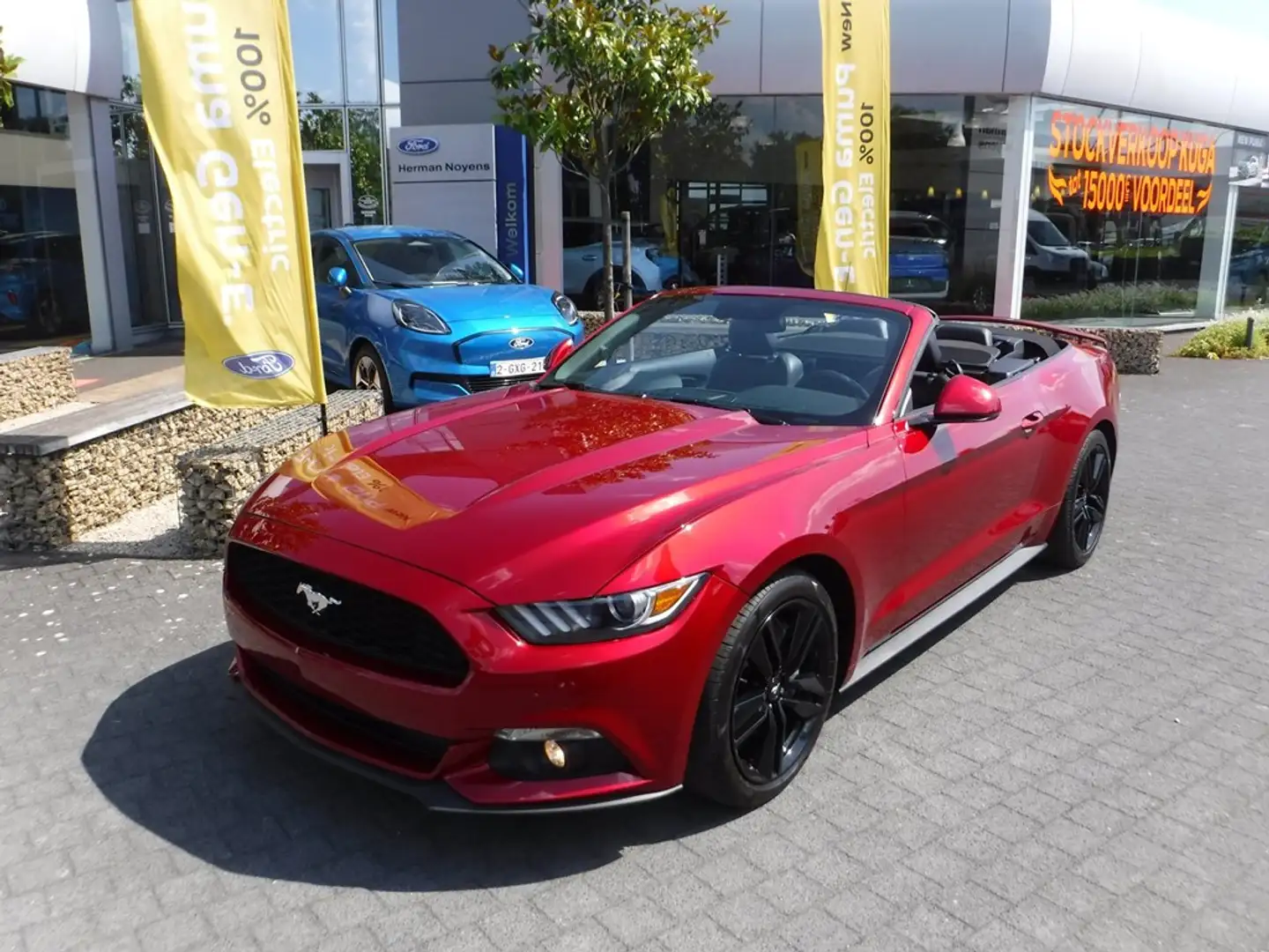 Ford Mustang Cabrio EcoBoost Rood - 2