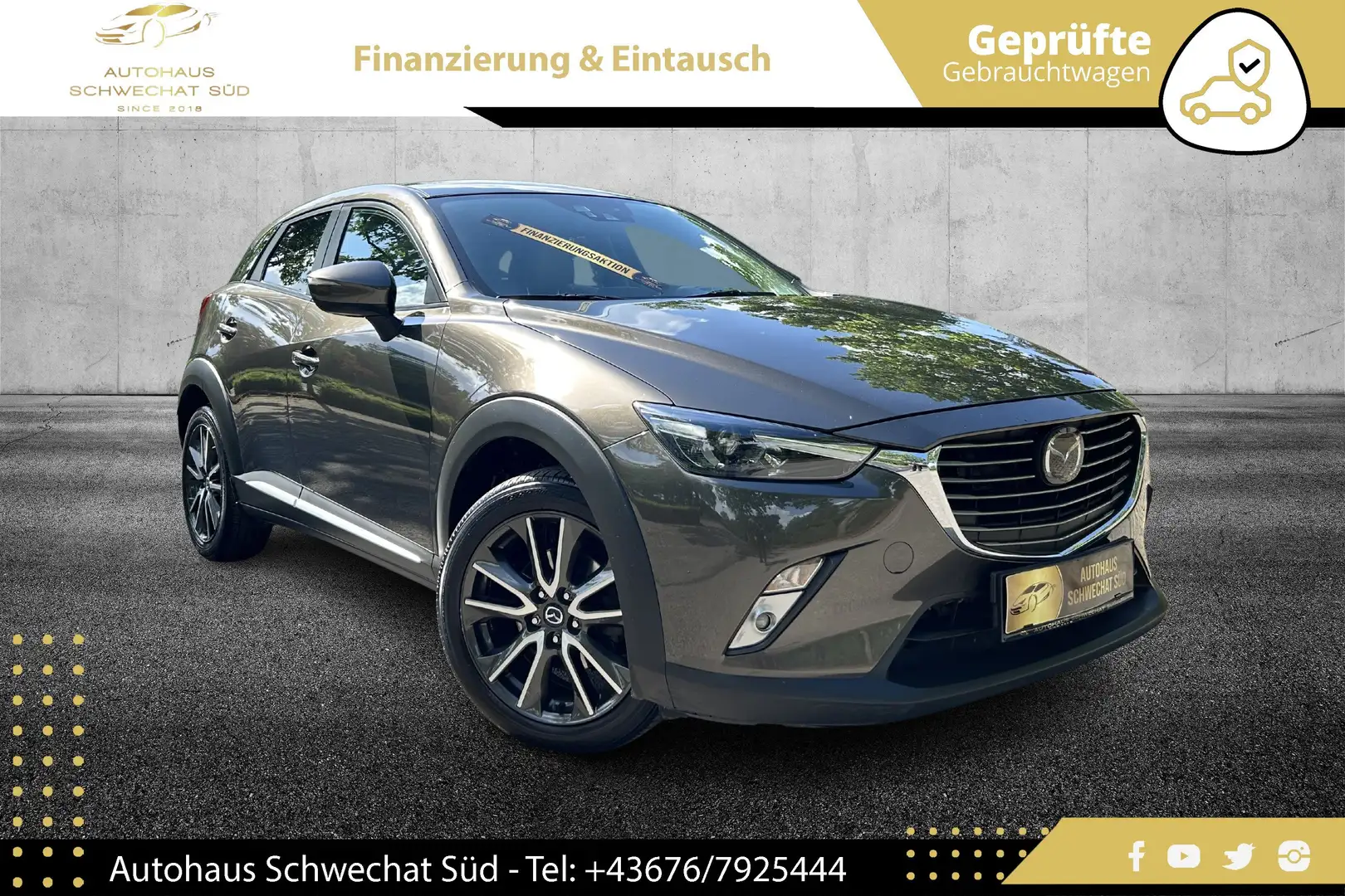 Mazda CX-3 Revolution Top AWD //HEAD-UP//BOSE//R-KAMERA// Grau - 1