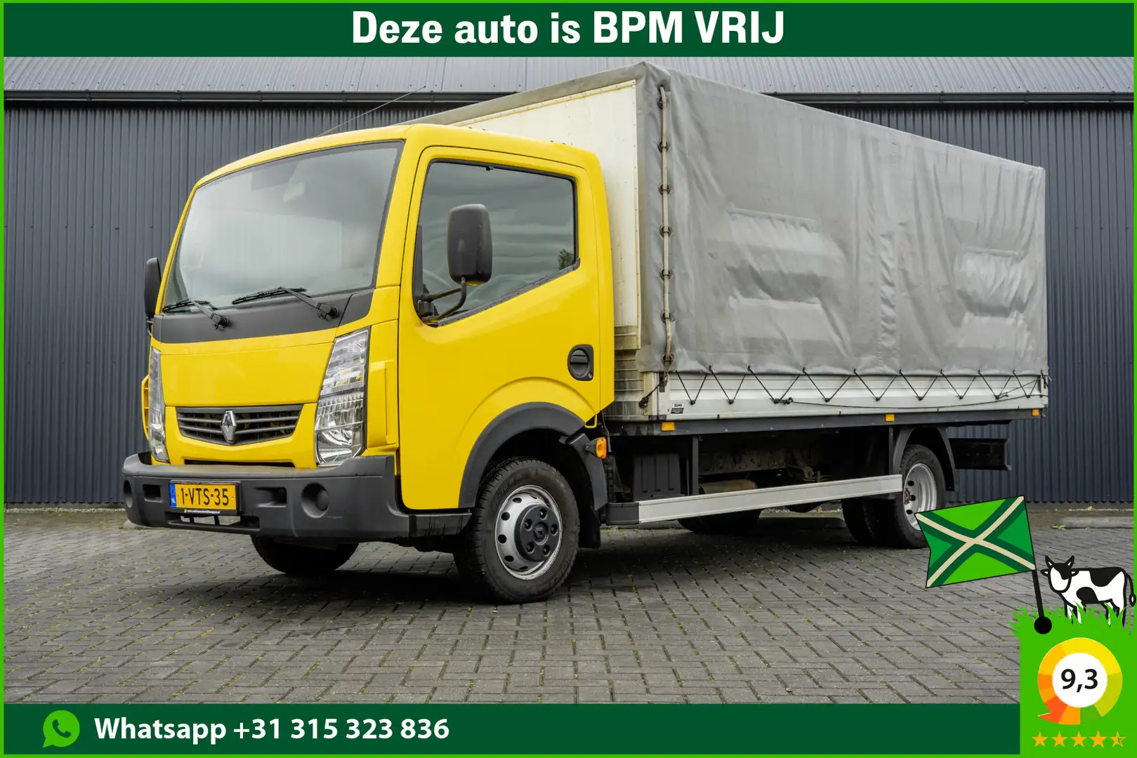 Renault RENAULT MAXITY | 3-Zits | BUNK huifbak | 3.5T Trek Galben - 1