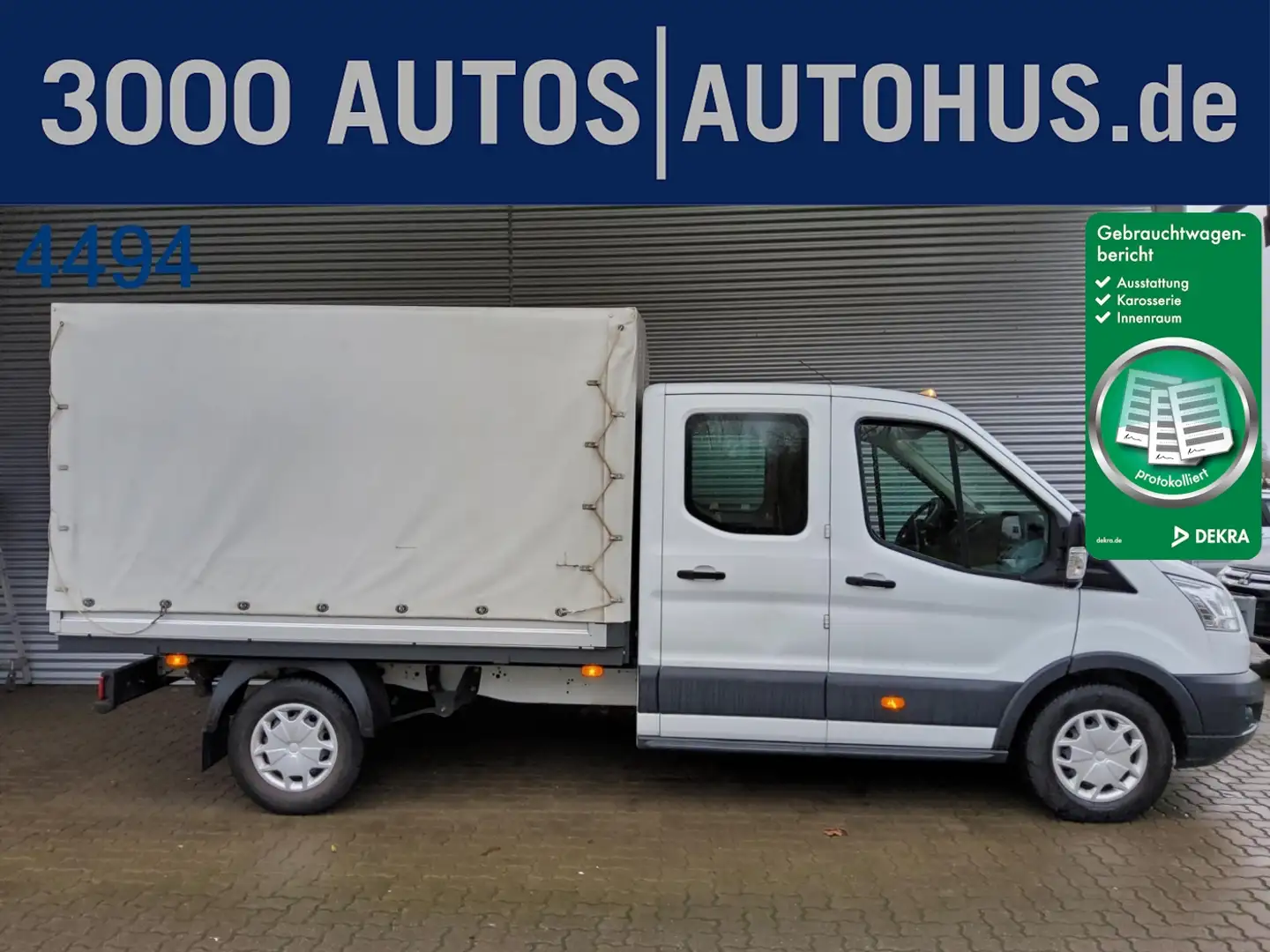 Ford Transit Pritsche 2.0 TDCi 350 L3 Doppelkabine Trend Weiß - 1