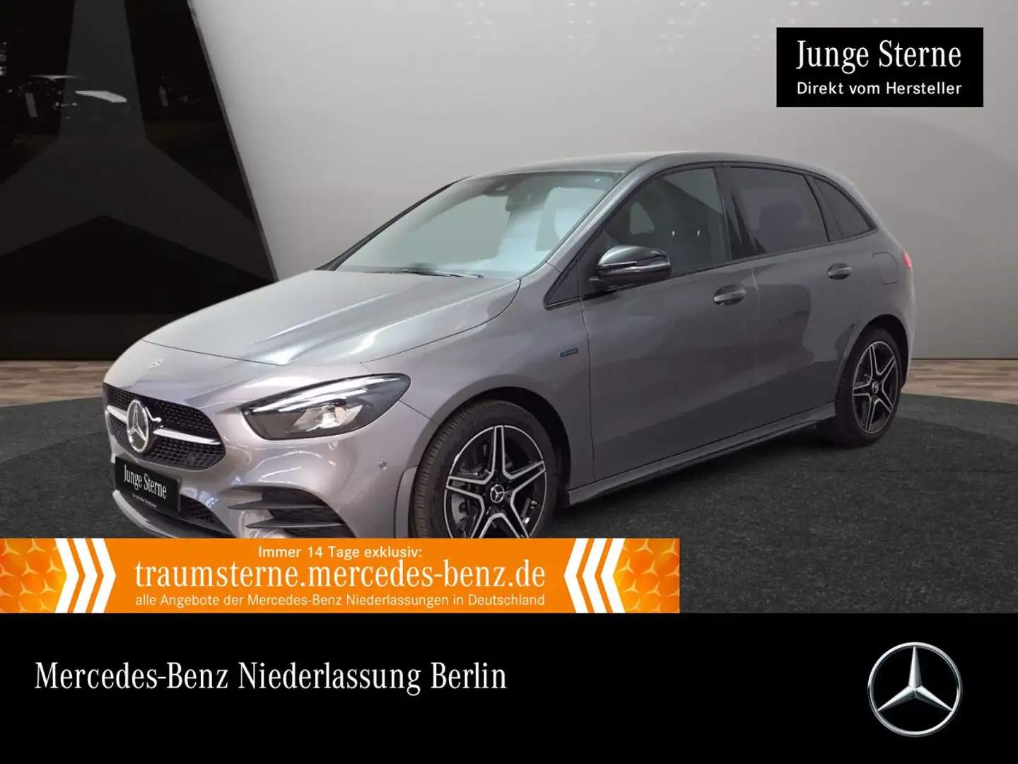 Mercedes-Benz B 250 e EDITION 2020+AMG+NIGHT+LED+KAMERA+TOTW+8G Grijs - 1