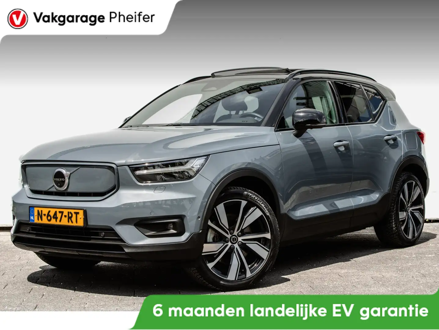 Volvo XC40 Recharge Pro Panoramadak/ Trekhaak/ Stoel-stuurver Grijs - 1