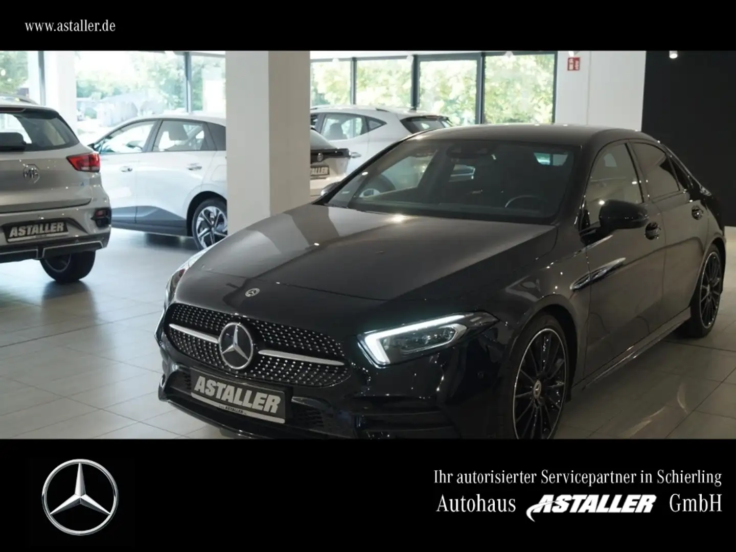 Mercedes-Benz A 200 Limousine AMG Line Night+Multibea+MBUX+DAB Schwarz - 1