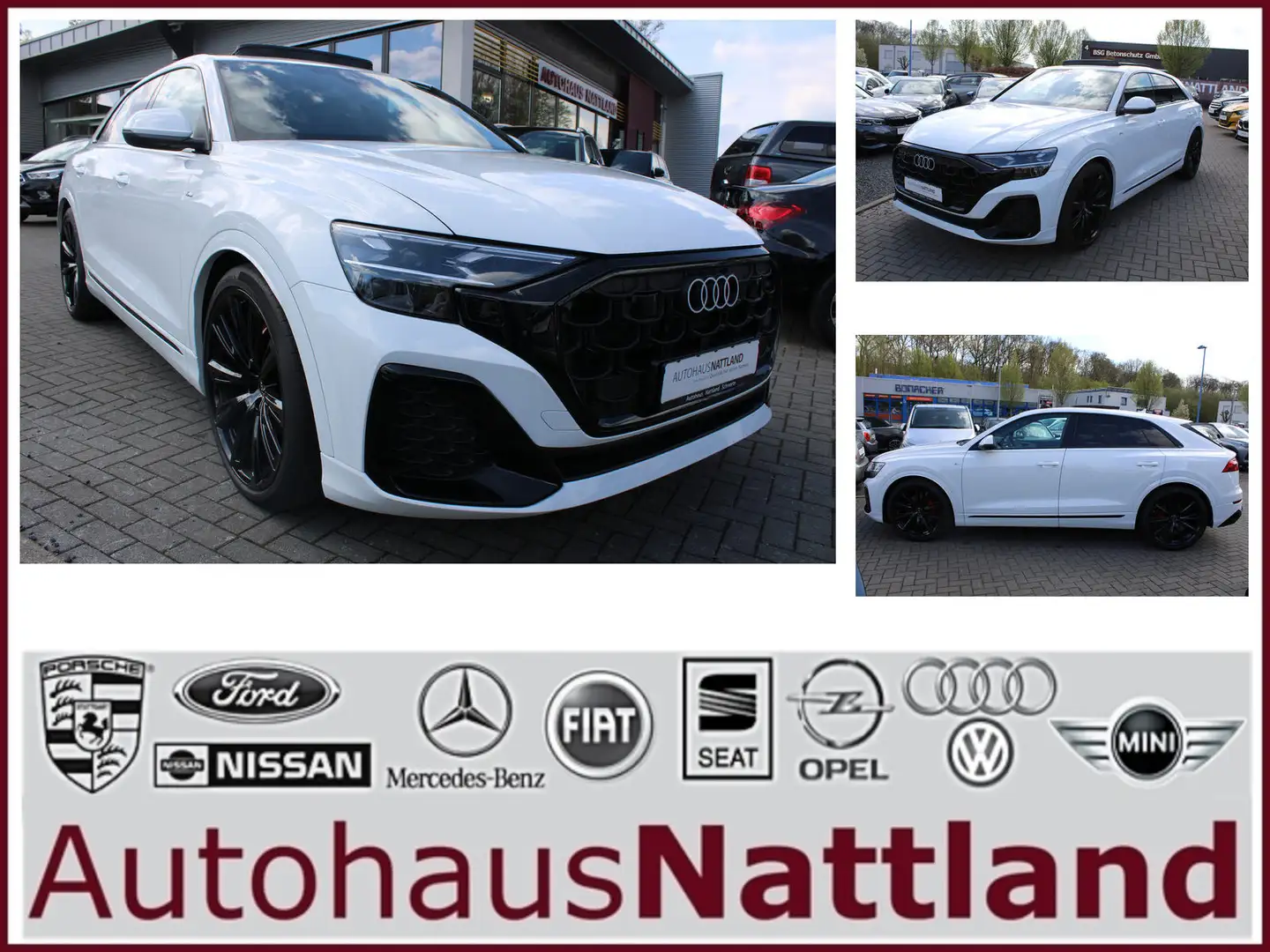 Audi Q8 50 TDI quattro S-Line 23Z. PANO RFK ACC B&O Fehér - 1