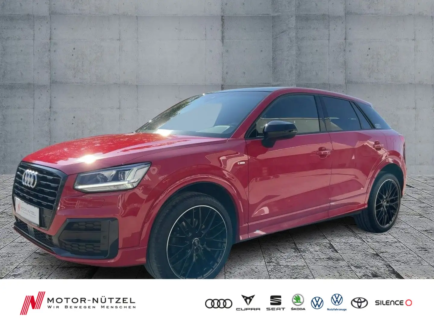 Audi Q2 35 TFSI S-TR 2x-SLINE LED+NAVI+AHK+PANO+VC+19 Rot - 1