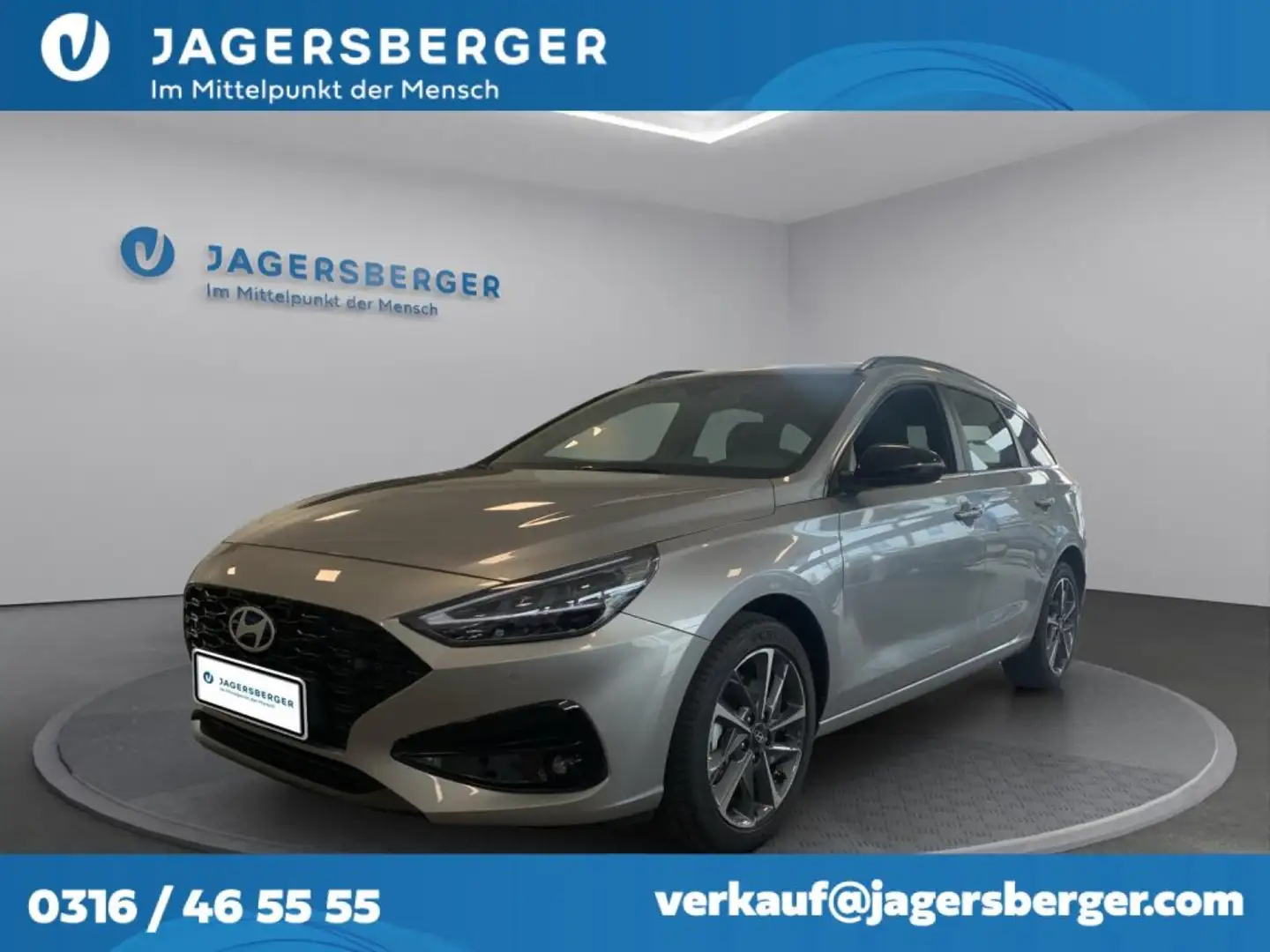 Hyundai i30 Kombi 1,0 TGDI Go! Plus Silber - 1