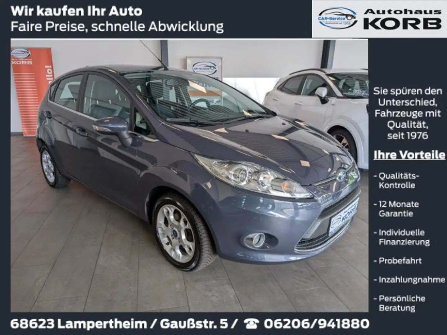 Ford Fiesta 1.25 Titanium, Zahnriemen Neu, Garantie Grau - 1