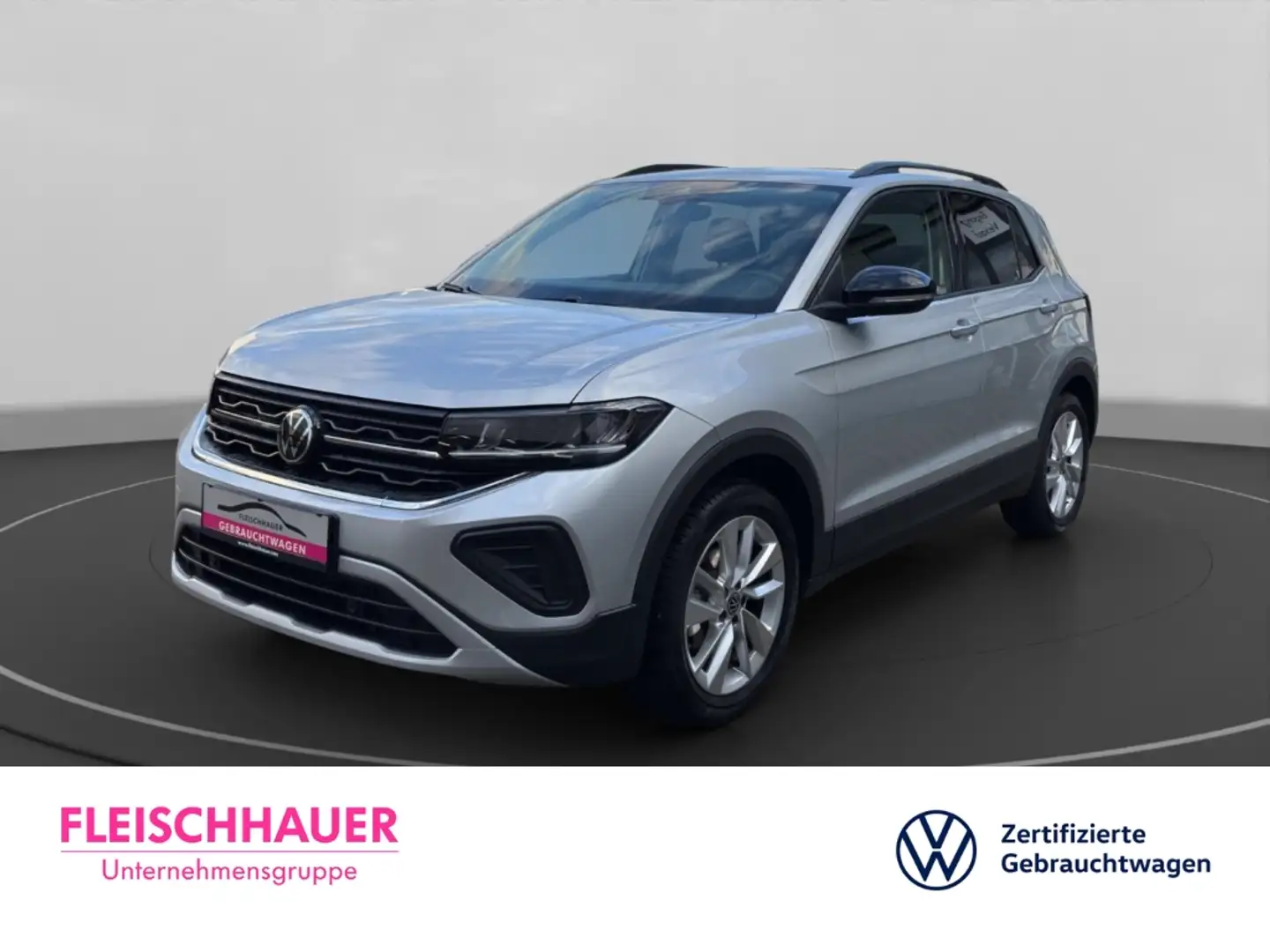 Volkswagen T-Cross 1.0 TSI Life GOAL LED Navi Sitzhz App-Connect Silber - 1