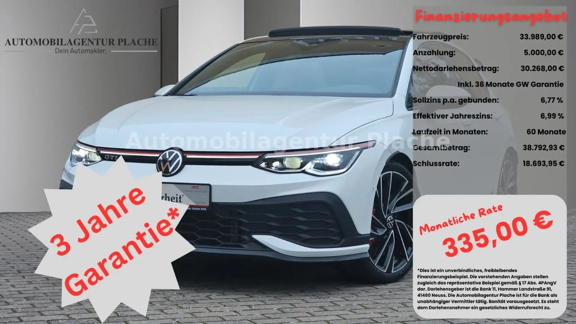 Volkswagen Golf VIII GTI Clubsport *Matrix/HuK/Pano/Leder* Weiß - 1