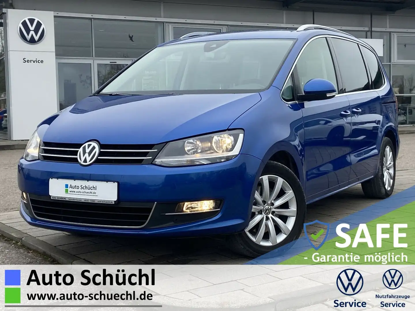 Volkswagen Sharan 2.0 TDI HIGHLINE 7-SITZER 17"+EL.HECK+TÜ Blau - 1