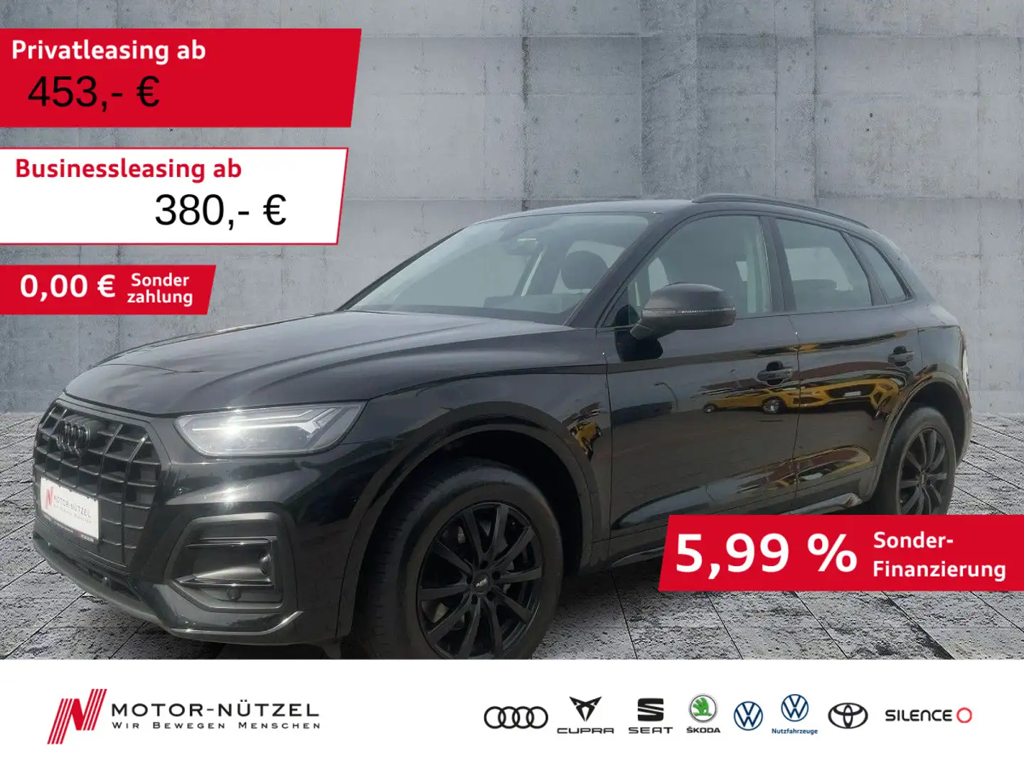 Audi Q5 40 TDI QU ADVANCED LED+NAVI+PDC+GRA+AHK+18"LM Schwarz - 1