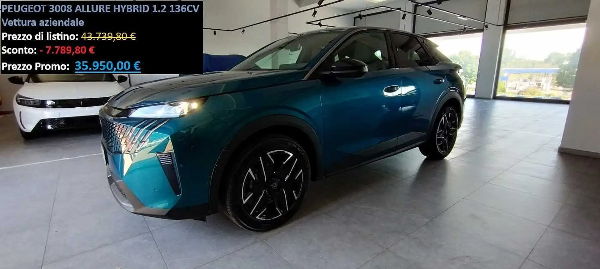 Peugeot 3008 3ª serie Hybrid 136 e-DCS6 Allure Blu/Azzurro - 1