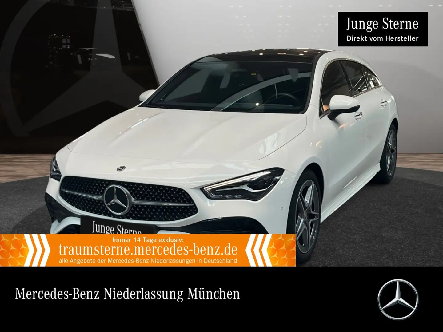 Mercedes-Benz CLA 200 AMG+PANO+AHK+LED+BURMESTER+KAMERA+KEYLESS Weiß - 1