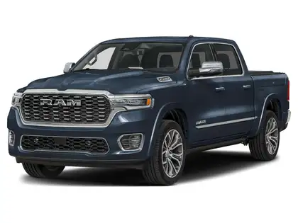 Blue 2026 RAM 1500 Pickup Truck Four-Wheel Drive Automatic