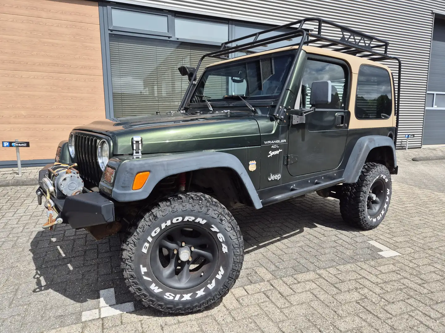 Jeep Wrangler 4.0i sahara Hardtop zeer goede auto nieuwe apk vee Zöld - 2