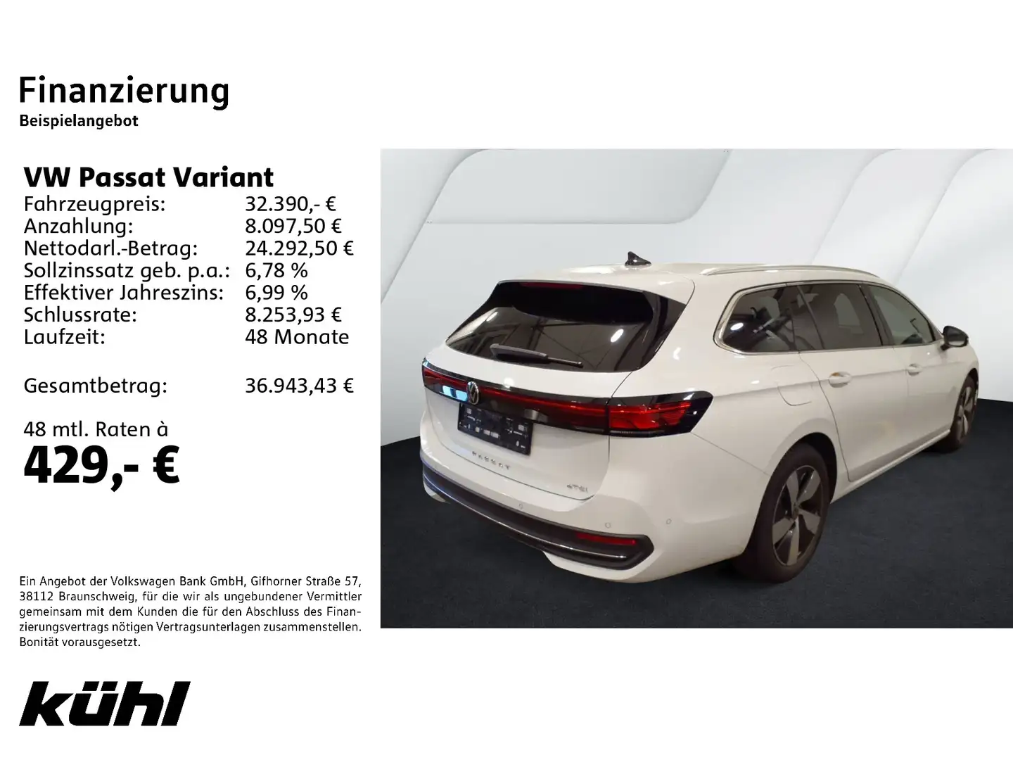 Volkswagen Passat Variant 1.5 eTSI DSG Business LED/ACC/360 Weiß - 2