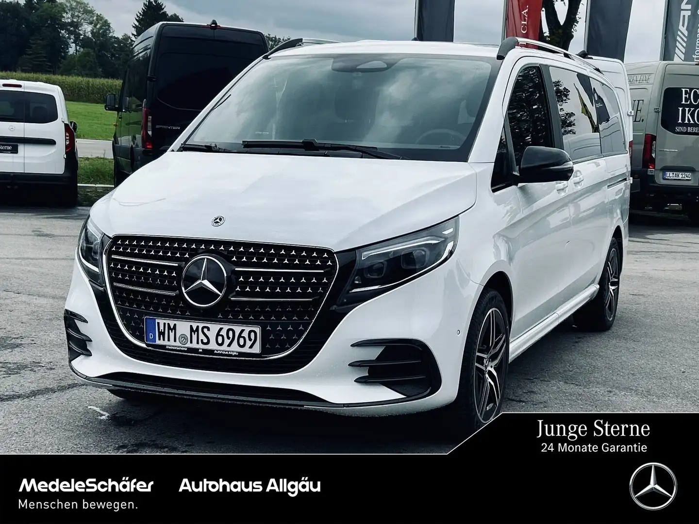 Mercedes-Benz V 300 V 300 d 4MATIC EXCLUSIVE L AMG PANO AIRMATIC 360 Weiß - 1