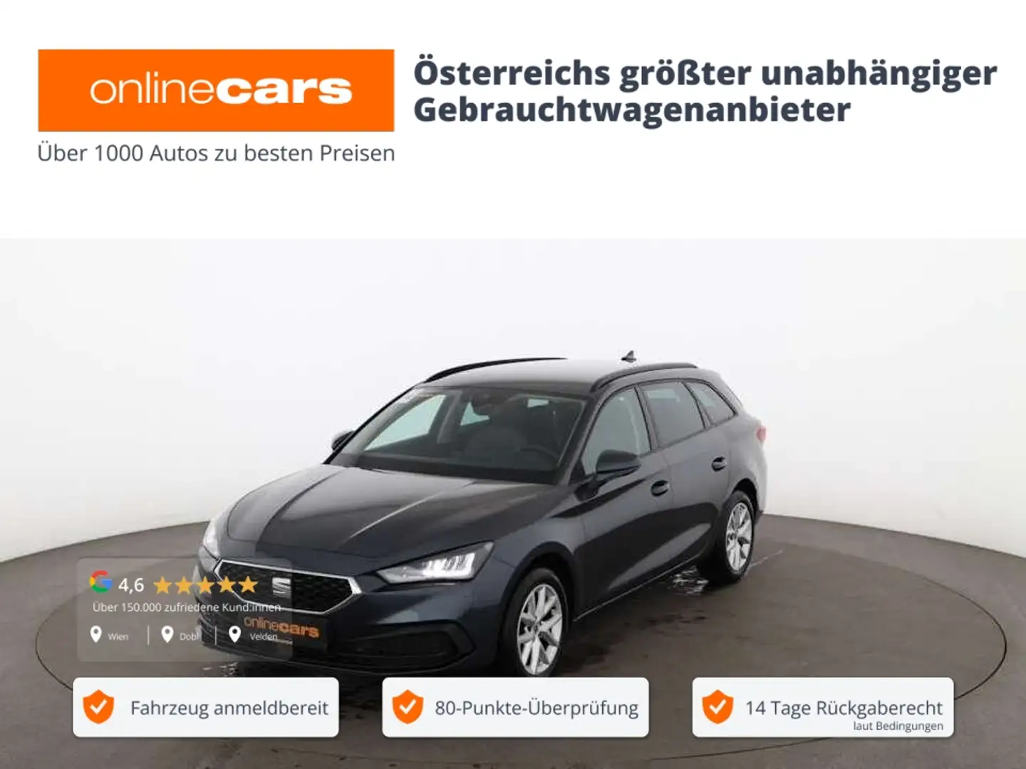 SEAT Leon Sportstourer 1.0 eTSI Style Aut LED RADAR Grau - 1
