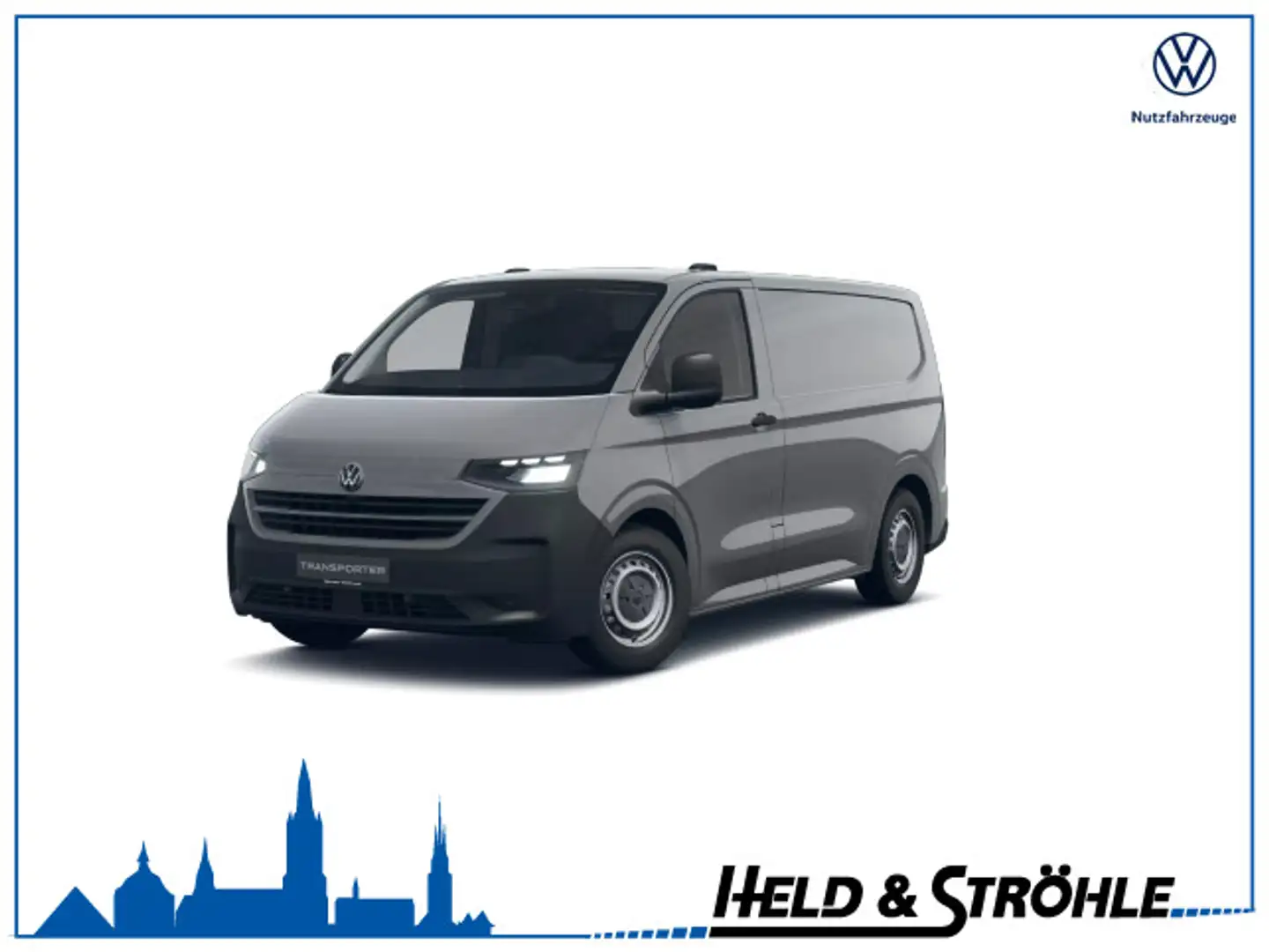 Volkswagen T7 Transporter Kasten 2.0 TDI AHK KLIMA !AKTION! Grau - 1