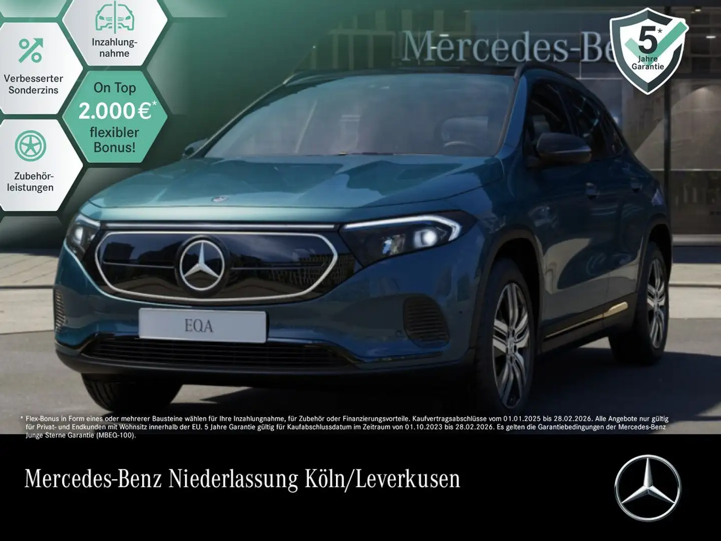 Mercedes-Benz EQA 250 PROG+NIGHT+ADVANCED+PANO+KAMERA+SPUR Blau - 1