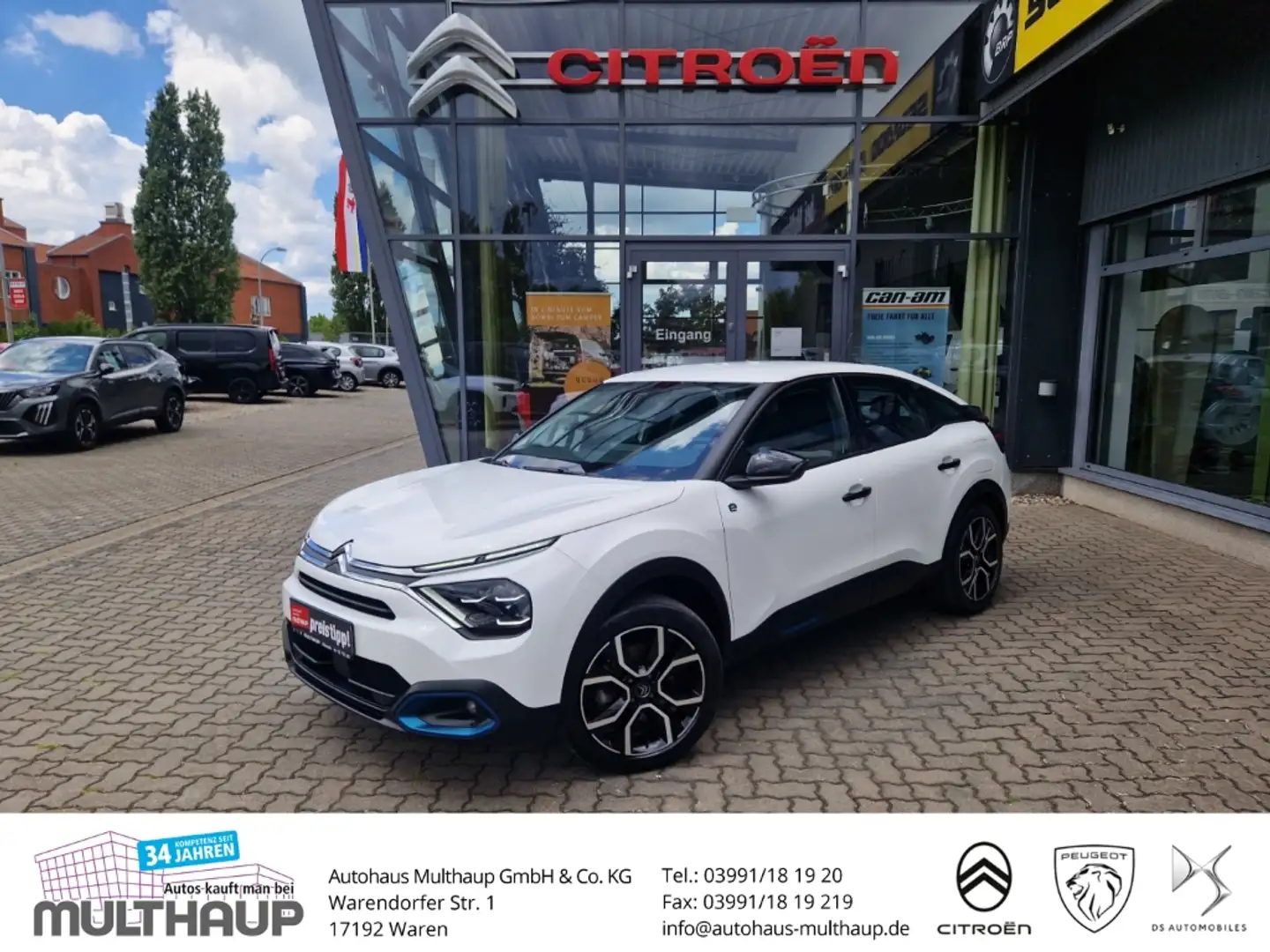 Citroen C4 e- Feel Elektromotor LED PDC StandHZG Weiß - 1