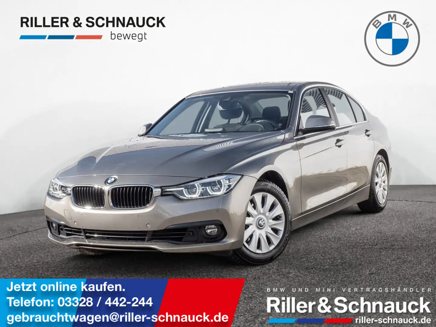 BMW 320 i Advantage LED+HUD+NAVI+KAM+SHZ+KEYLESS Argent - 1