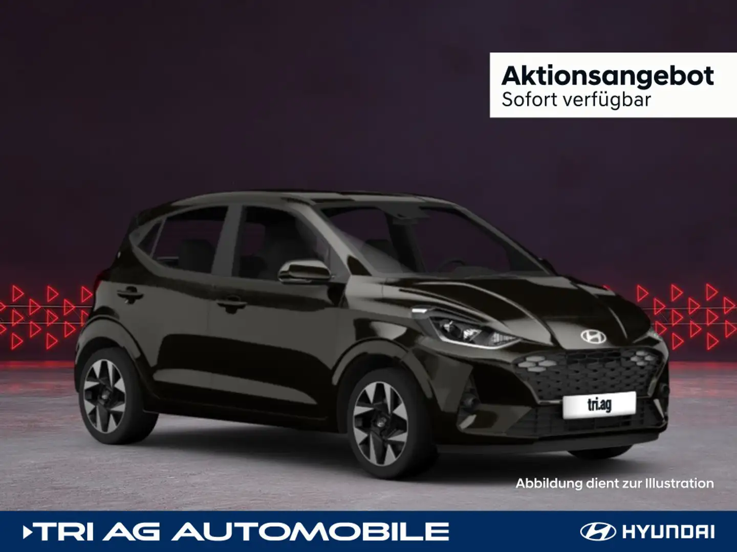 Hyundai i10 Select Einparkhilfe Navigation Klima Carplay Schwarz - 1
