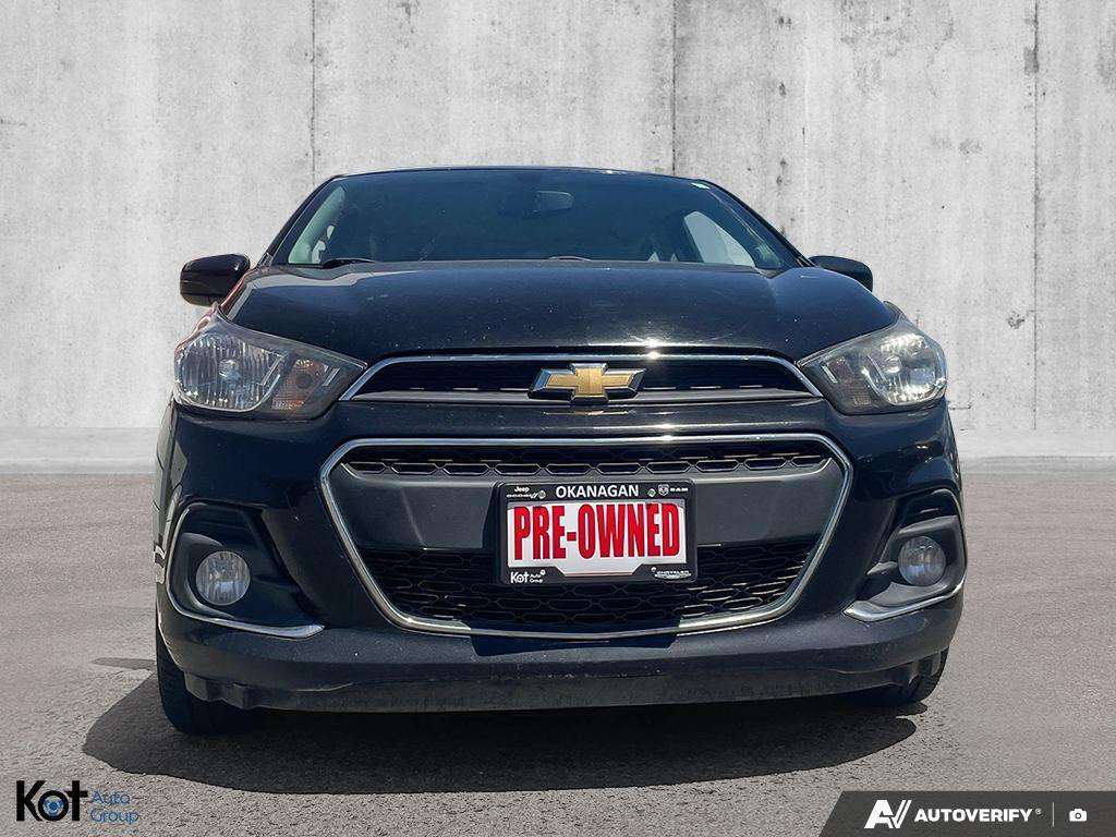 Black 2017 Chevrolet Spark Hatchback Front-Wheel Drive Continuously Variable Transmission