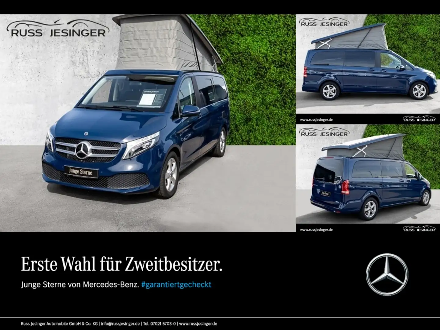 Mercedes-Benz Marco Polo V 250 d  LED AHK 360°Kamera 5-Sitze Blau - 1