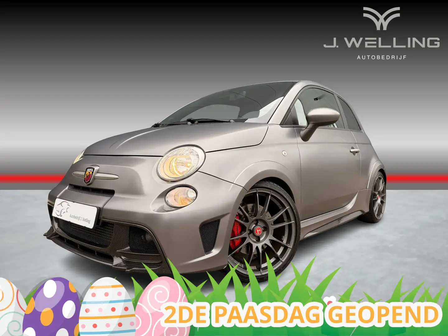 Fiat 500 Abarth 1.4 T-Jet Biposto uniek! Gris - 1