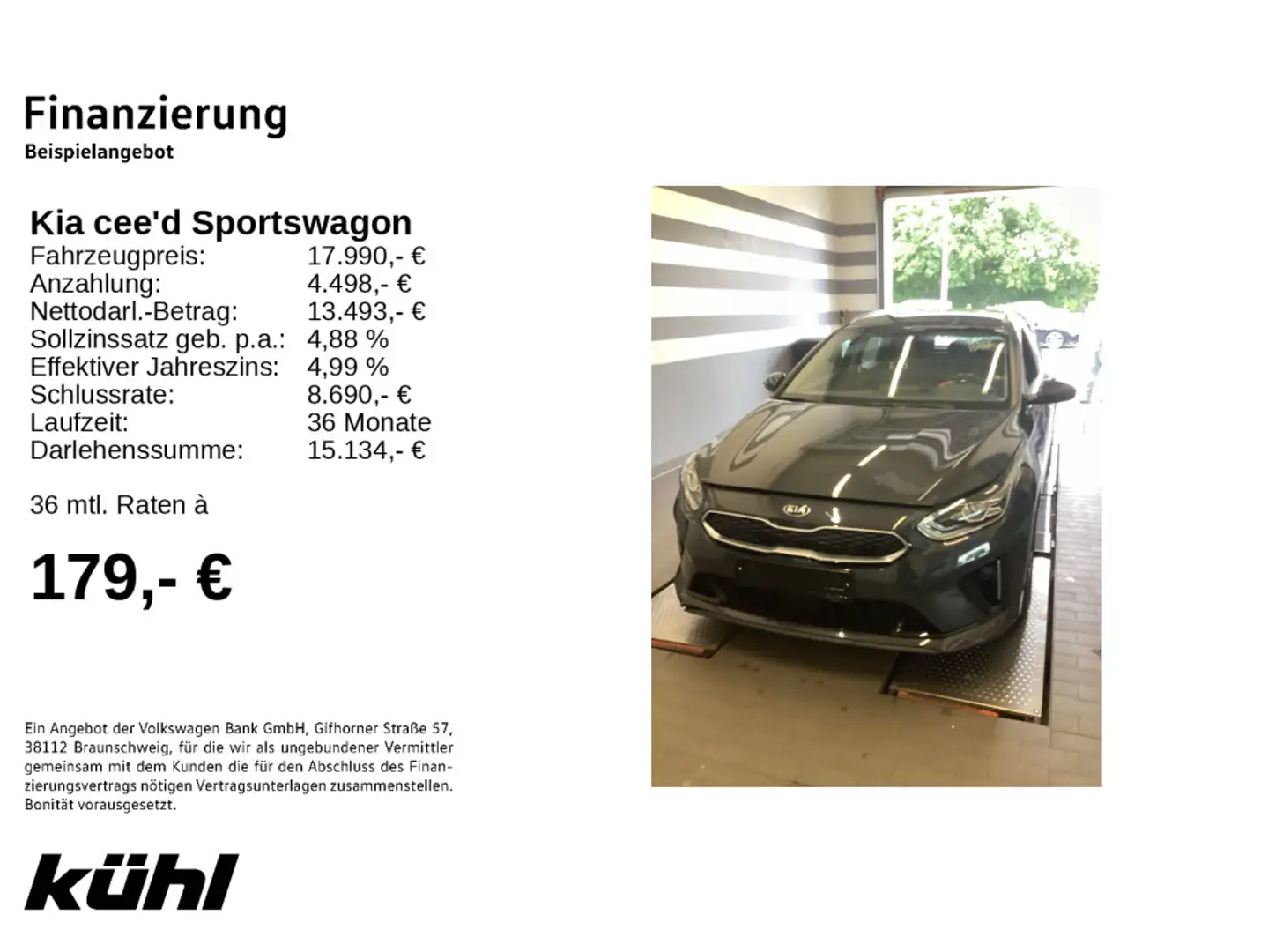 Kia Ceed SW / cee'd SW Ceed Sportswagon 1.6 Plug-in Hybrid Spirit Navi- Gris - 2