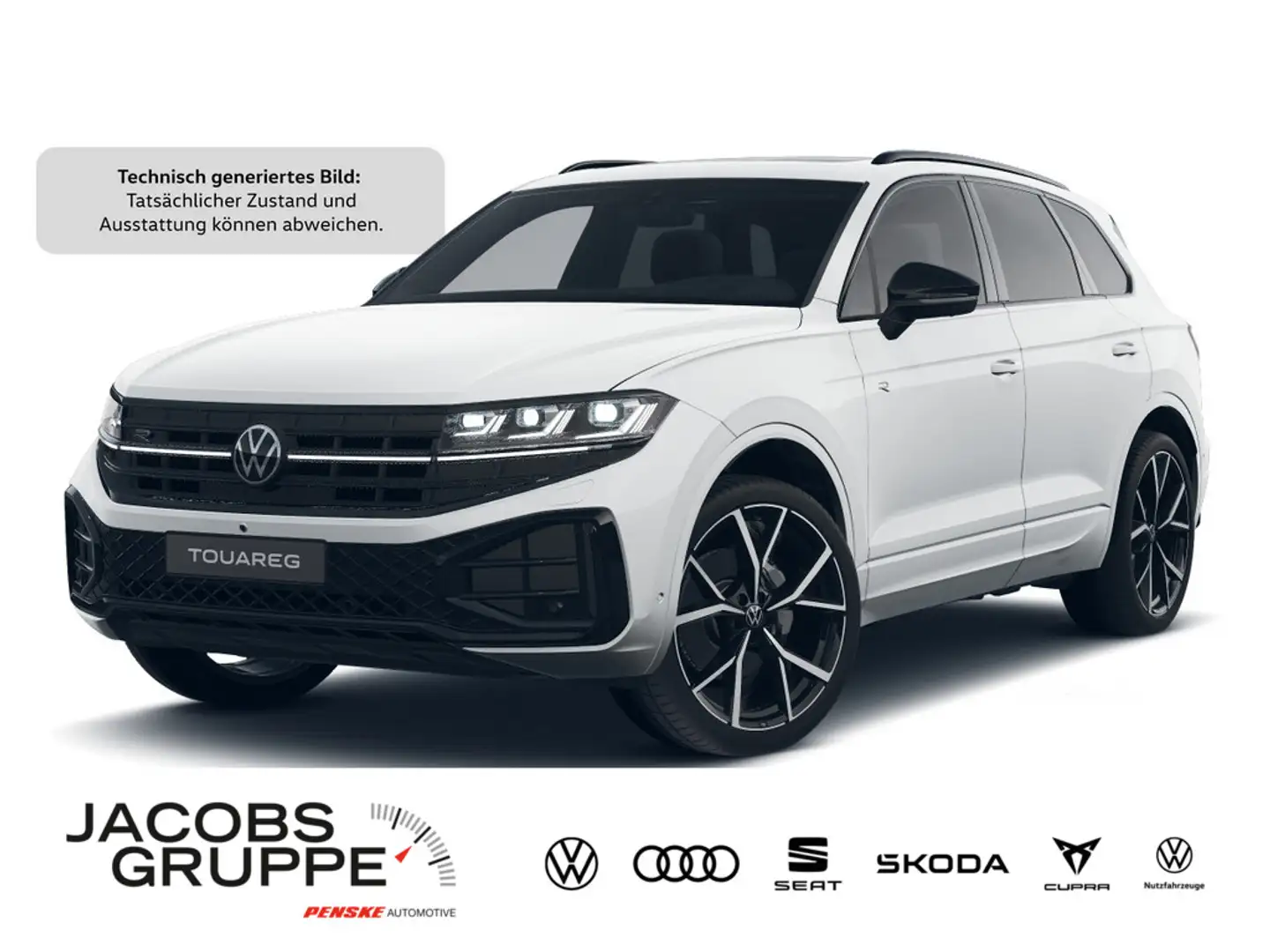 Volkswagen Touareg 3.0 TDI 4M R-Line "Black Style" Navi, Weiß - 1