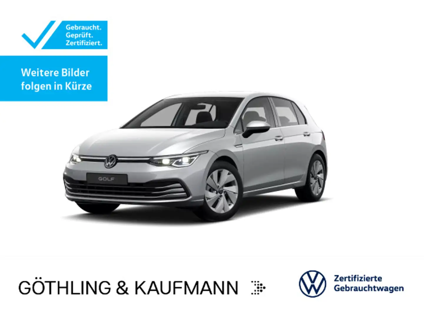 Volkswagen Golf Style 1.5 eTSI DSG*NAVI*AHK*KAM*SHZ*Assist* Silber - 1
