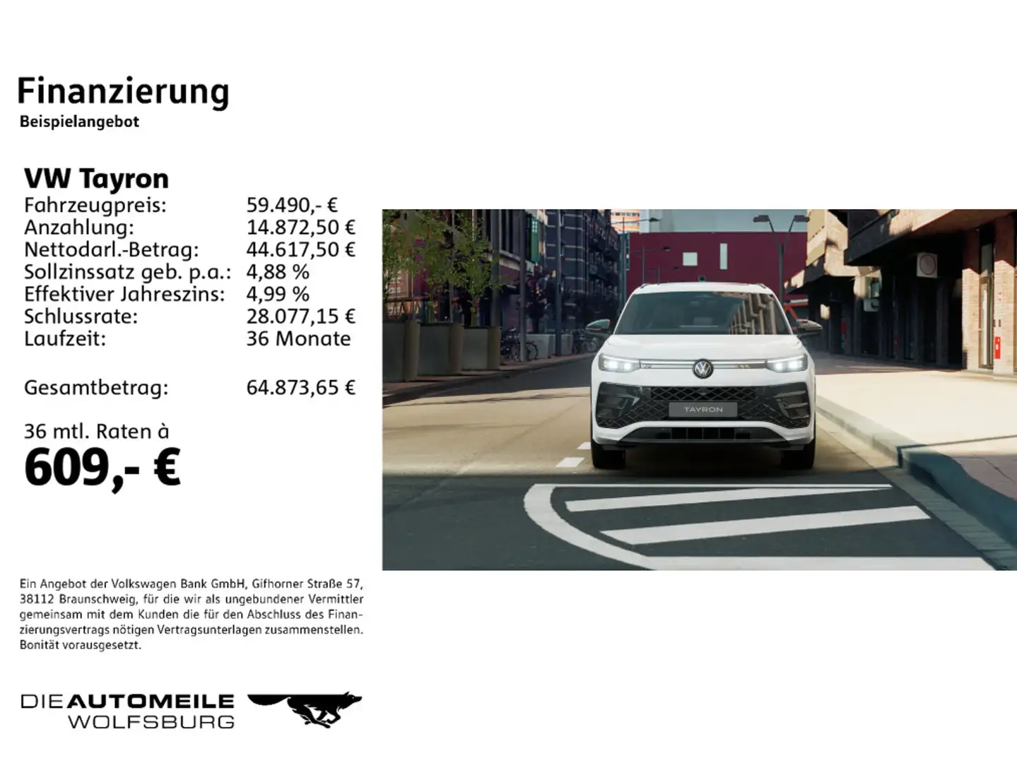 Volkswagen Tayron 2.0 TDI SCR 4Motion DSG R-Line "Black Sty Weiß - 2