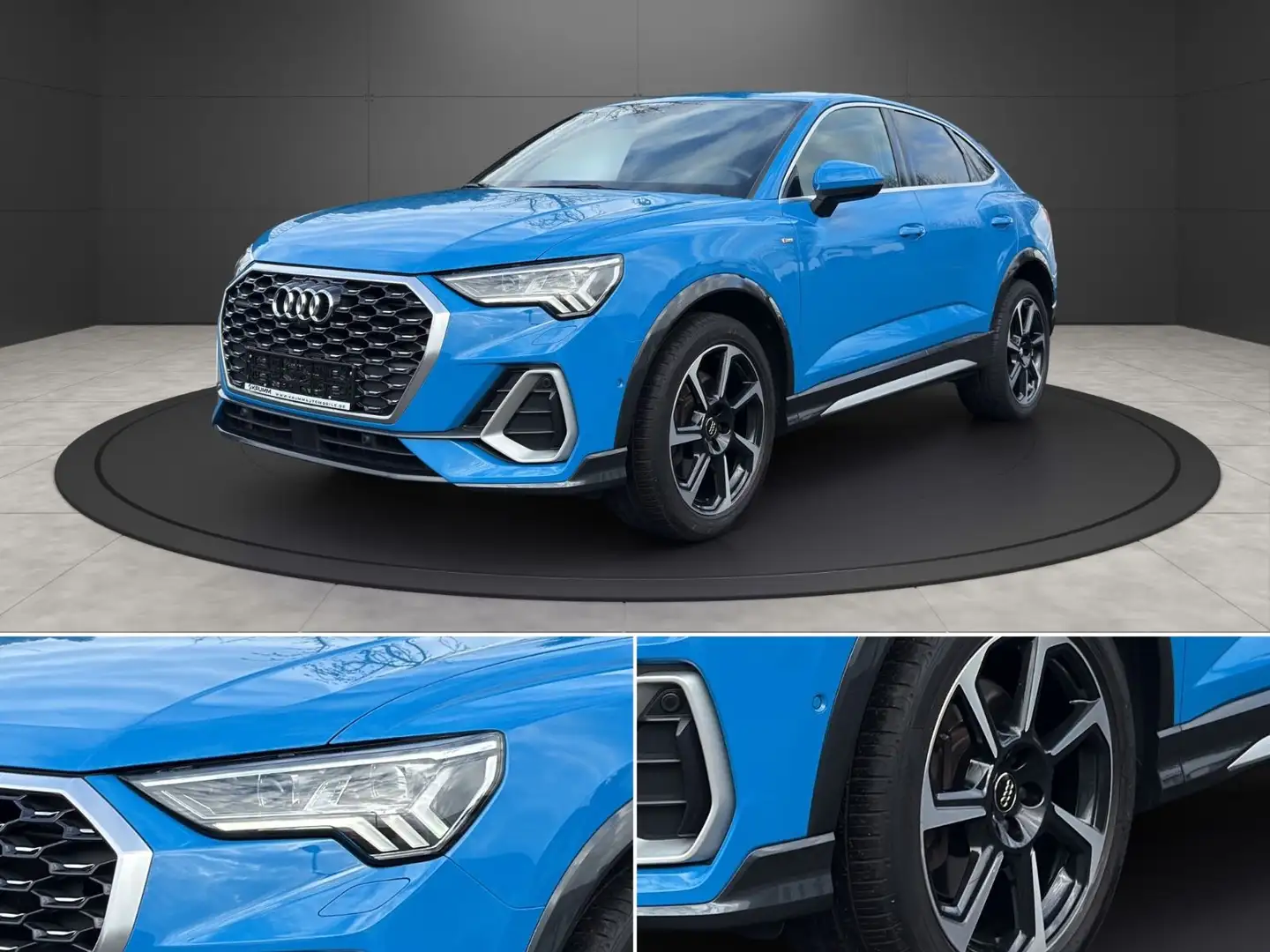 Audi Q3 Sportback 45 quattro S line Matrix 360° B&O Bleu - 1