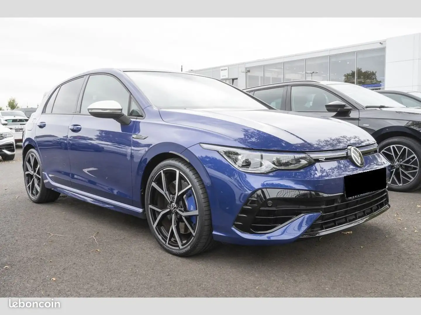 Volkswagen Golf VIII R 4Motion 320CH GPS-LED-VIRTUAL COCKPIT-JANTES 19-ECHAPPEMENT AKRAPOVIC-TOIT OUVRANT PANORAMIQUE-CUIR COMPLET-PERFOR Bleu - 1