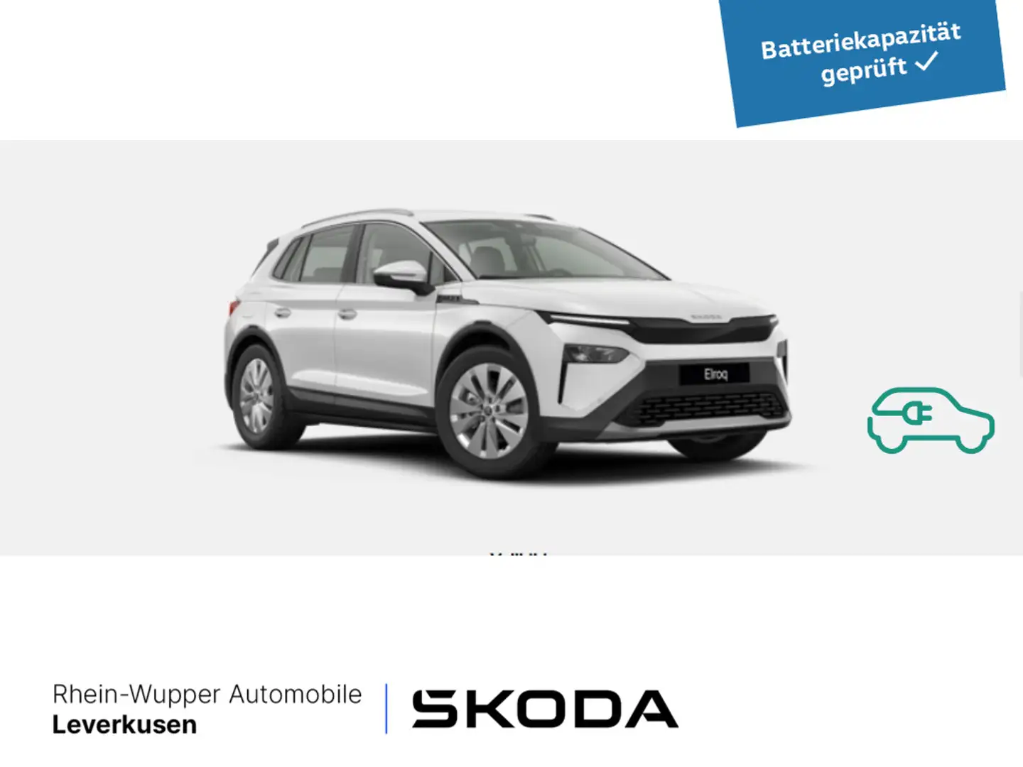 Skoda Elroq 85 Loft AHK ACC LED KAM SHZ KLIMA NAVI Weiß - 1