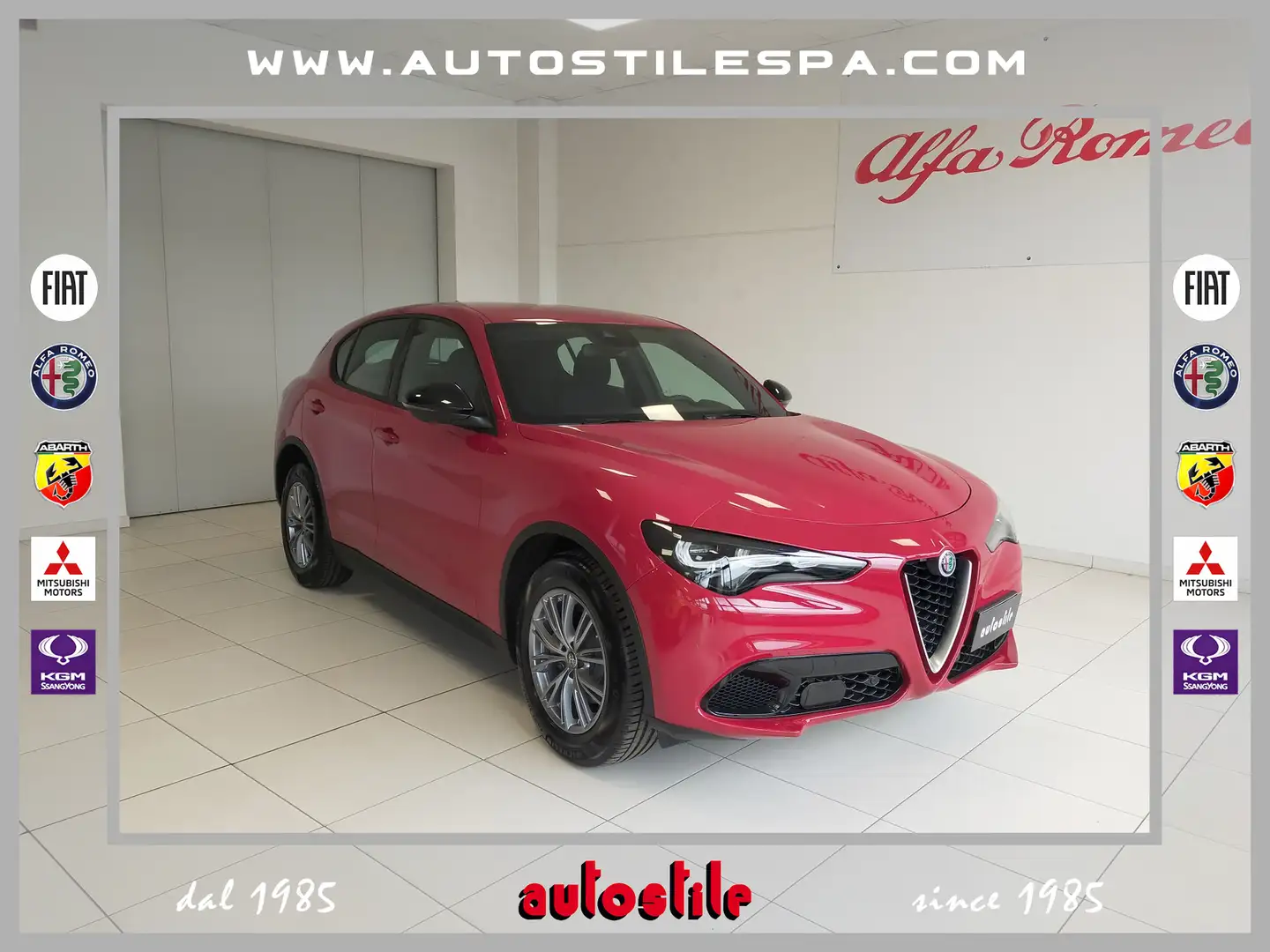 Alfa Romeo Stelvio 2.2 Turbodiesel 160 CV AT8 RWD Super KM0 Rosso - 1