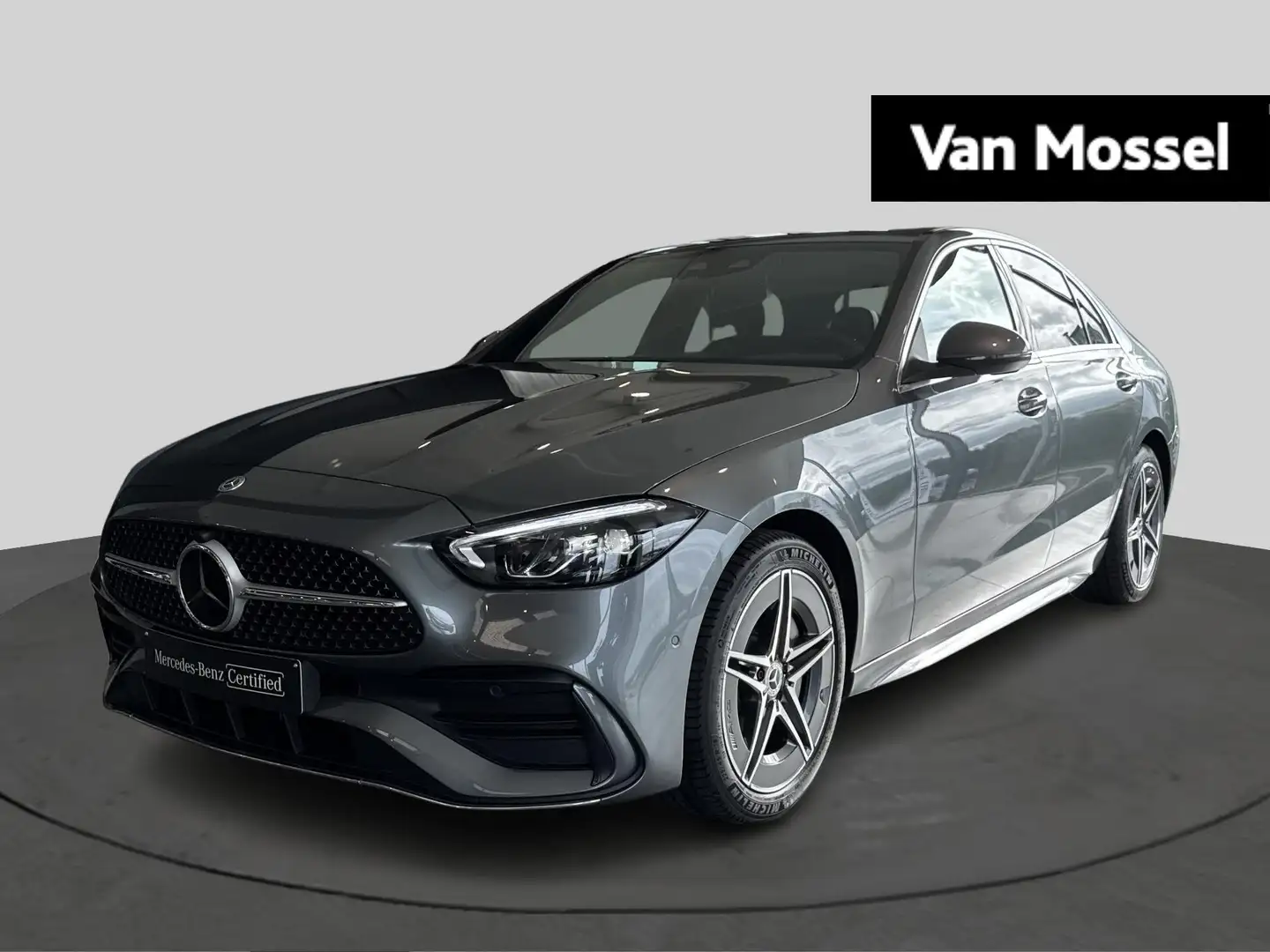 Mercedes-Benz C 300 de AMG Line + BURMESTER + TREKHAAK + CARPLAY + LED Gris - 1