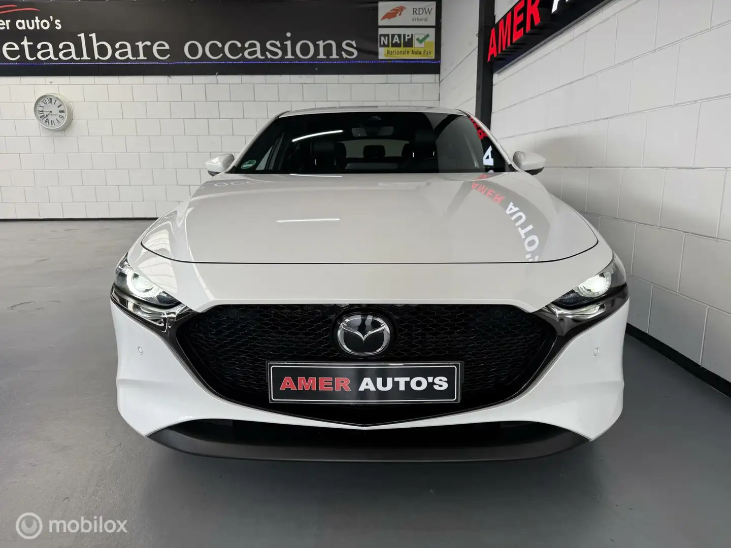 Mazda 3 2.0 e-SkyActiv-G M Hybrid /UNIEK/BOM VOL/1e eignaa Blanc - 2
