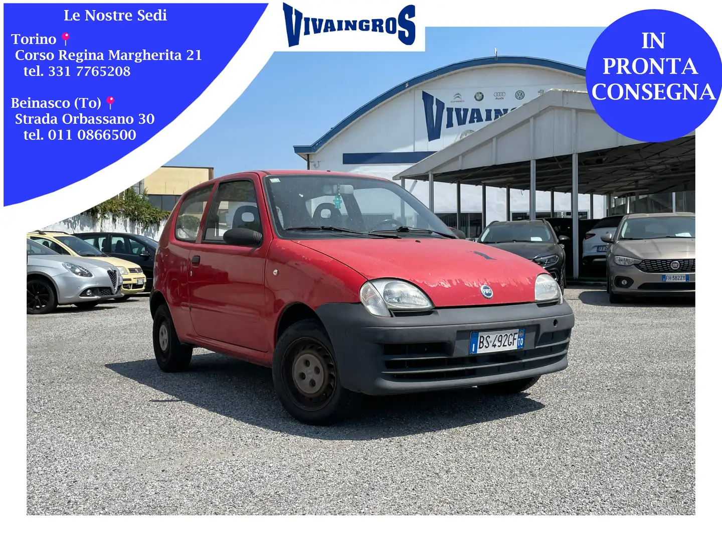 Fiat Seicento 1.1 S 55CV Rosso - 1