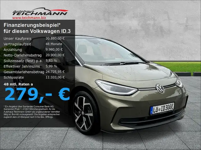 Volkswagen ID.3 Pro +WärmeP+Matrix+Navi+19''+