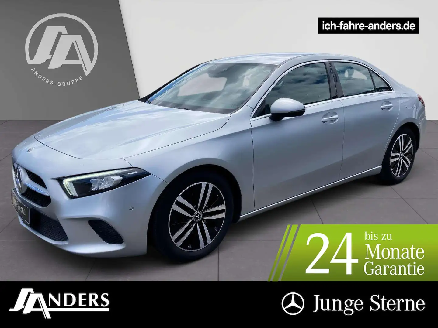 Mercedes-Benz A 180 d Limo Progressive+MBUX+SHZ+LED+PDC+Kamera Silber - 1