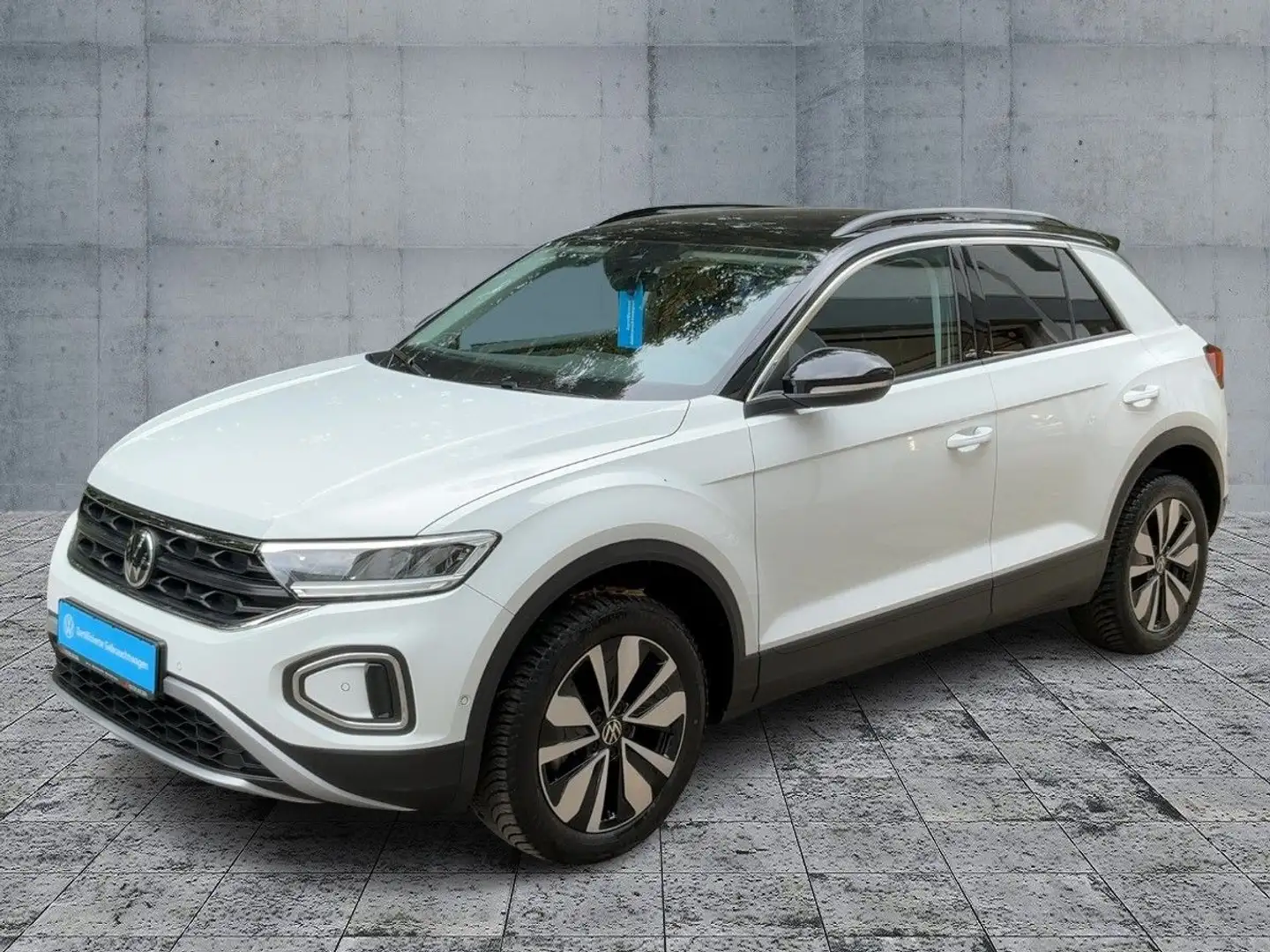 Volkswagen T-Roc 1.0 TSI MOVE 5JG+LED+NAVI+AHK+DAB+SHZ+17Z Weiß - 2