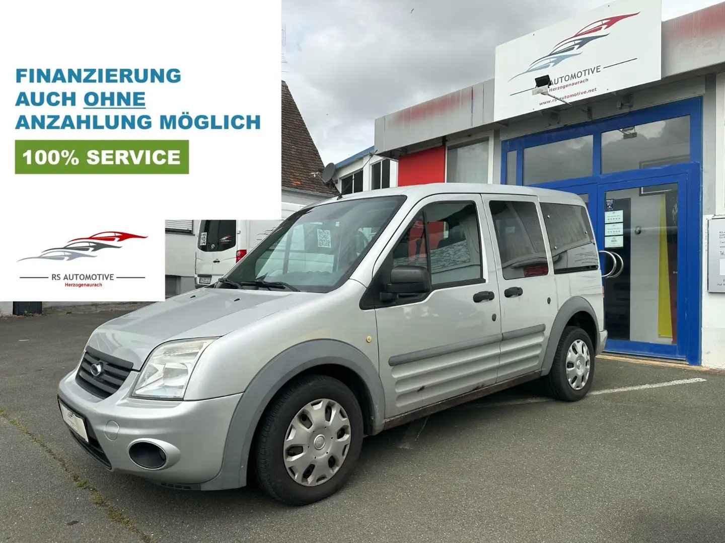 Ford Tourneo Connect Trend 1.8TDCi*8fach*Klima*AHK* Silber - 1