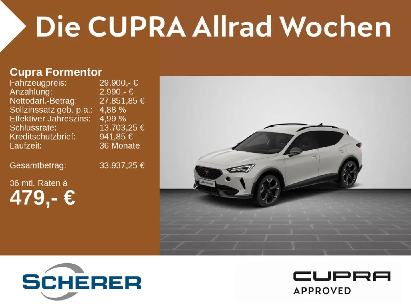 CUPRA Formentor VZ 2.0 TSI DSG 4Drive LED CARPLAY BEAT Weiß - 1