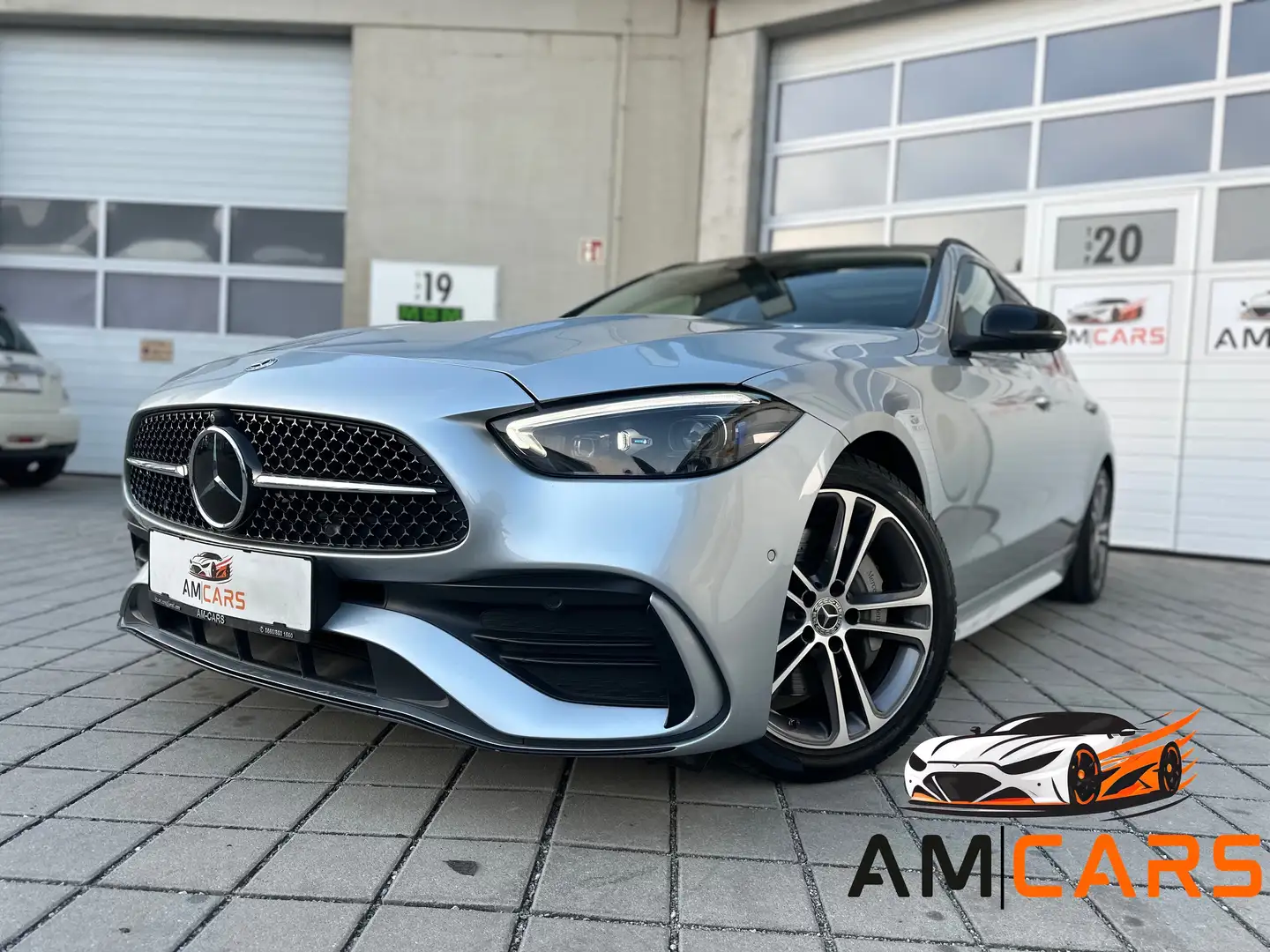 Mercedes-Benz C 220 220d T Aut. *1.BESITZ*AMG LINE*BURMESTER*PANO*AHK* Grigio - 1