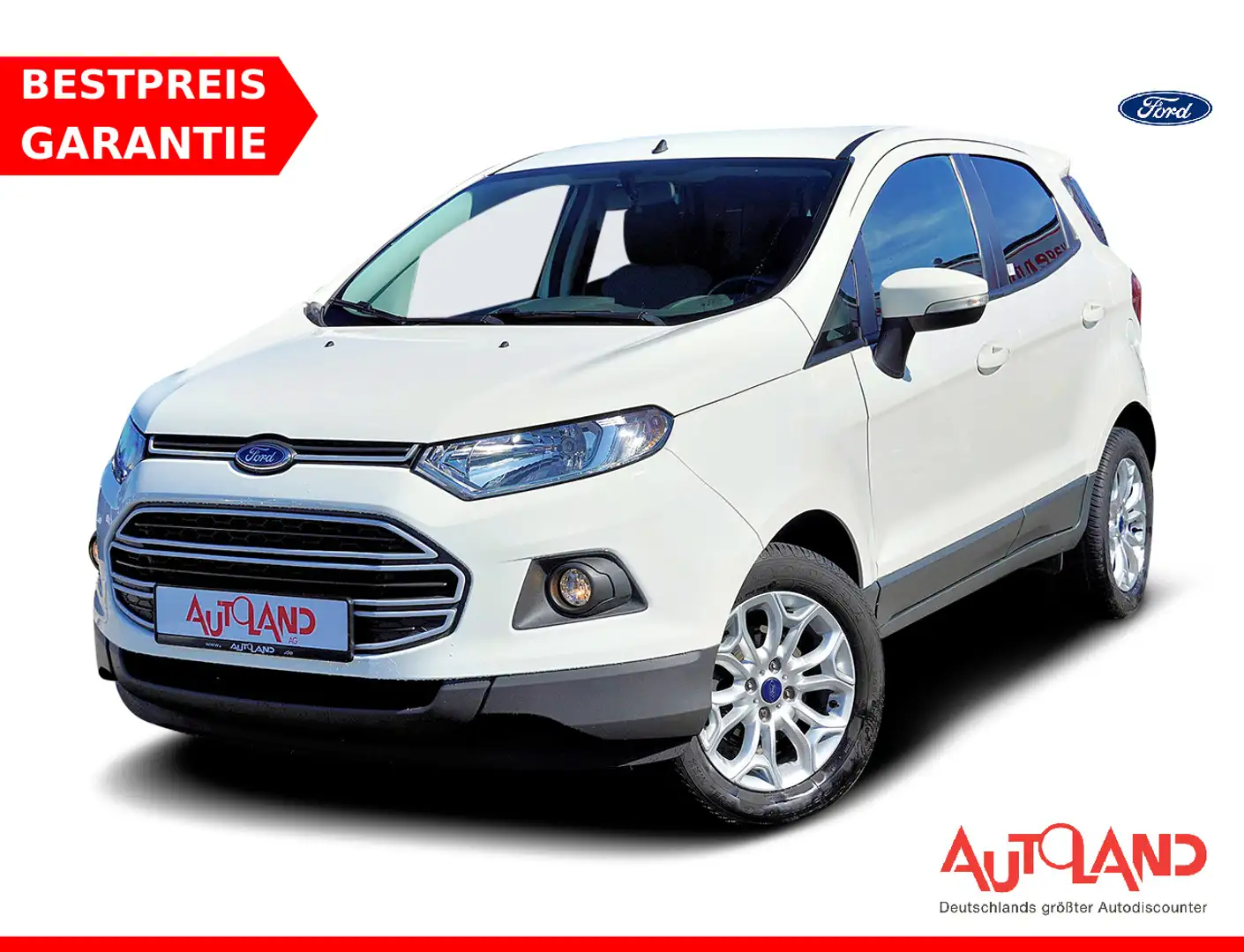 Ford EcoSport 1.0 EcoBoost Klimaaut. Sitzheizung PDC Weiß - 1