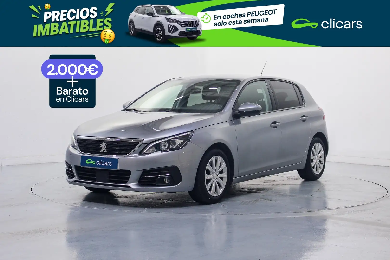 Peugeot 308 1.2 PureTech S&S Style 130 Plateado - 1