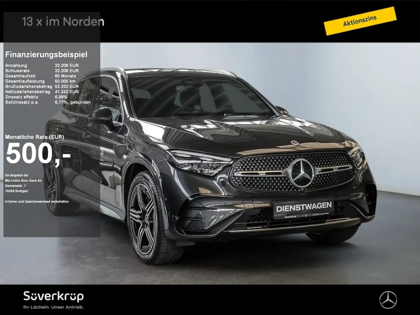 Mercedes-Benz GLC 220 d 4M AMG SPUR AHK 360 PDC SHZ MEMO Grau - 1